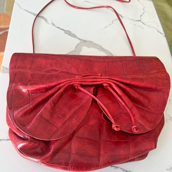 80's Red Python shoulder bag by Carlos Falch main image 0
